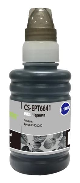 Чернила Cactus CS-EPT6641 T664 черный, флаконов: 1, объём 100мл, для Epson L100/L110/L120/L132/L200/L210/L222/L300/L312/L350/L355/L362/L366/L456/L550/L555/L566/L1300