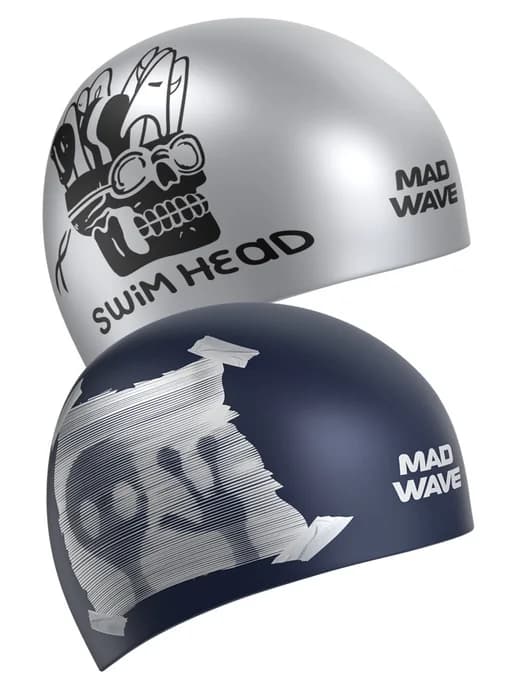 Шапочка силиконовая для плавания Reverse Swim head