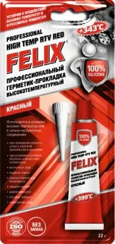 Герметик-прокладка felix красный 32г 411040060