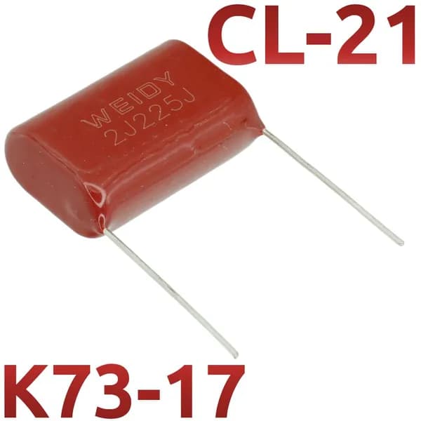 2,2мкФ 630В CL21 / К73-17 Конденсатор пленочный (2шт)