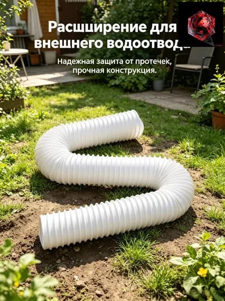 Наружная дренажная труба для дождевой воды, телескопическая удлинительная дренажная труба, 1,4 м