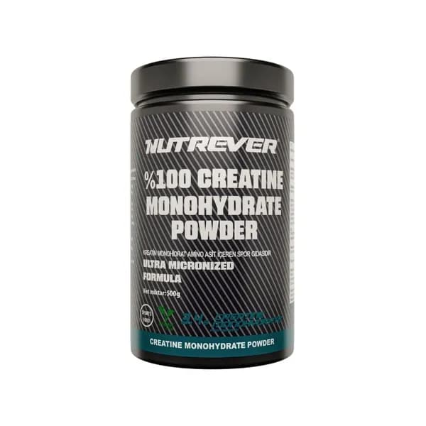 Креатин моногидрат Nutrever Creatine Micronized, 500 г (147 порций) Чистый порошок без вкуса, Германия