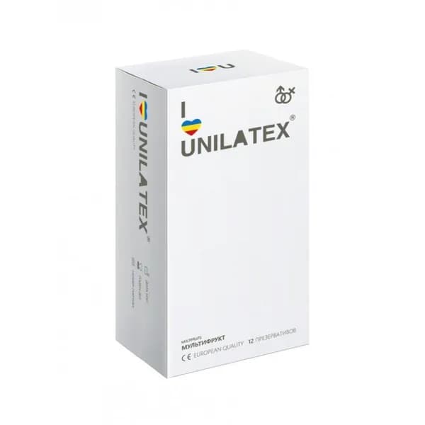 Презервативы UNILATEX MULTIFRUITS цветные ароматизированные, 15 шт