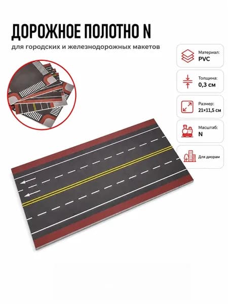 Дорожное полотно для макета города, DIY плиты с разметкой, тротуаром и переходом для железнодорожного макета и миниатюрной сцены