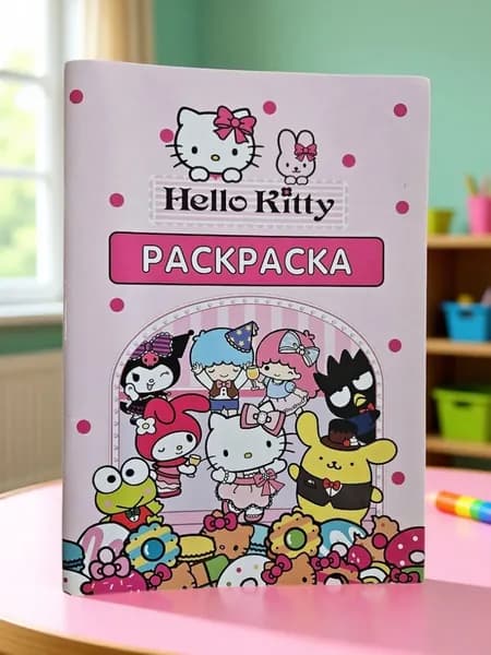 Раскраска Hello Kitty (Мягк.обл)