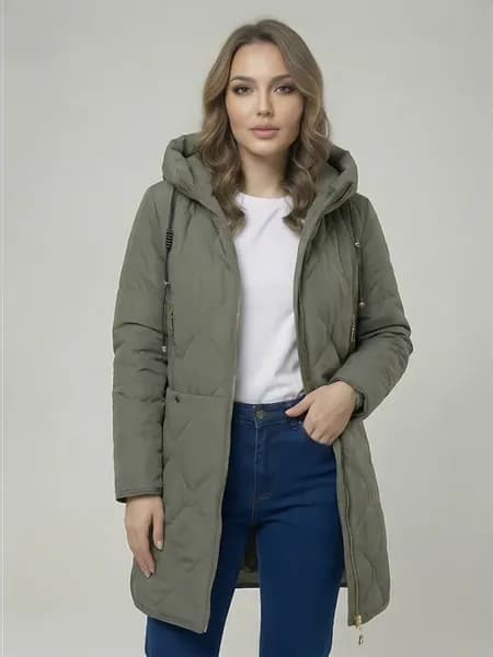 куртка удлиненная с капюшоном