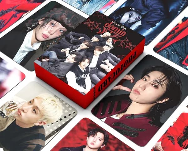55шт/коробка STRAY KIDS Фотокарточки SKZ Коллекционная Stray Kids карточка World Tour dominATE Карты