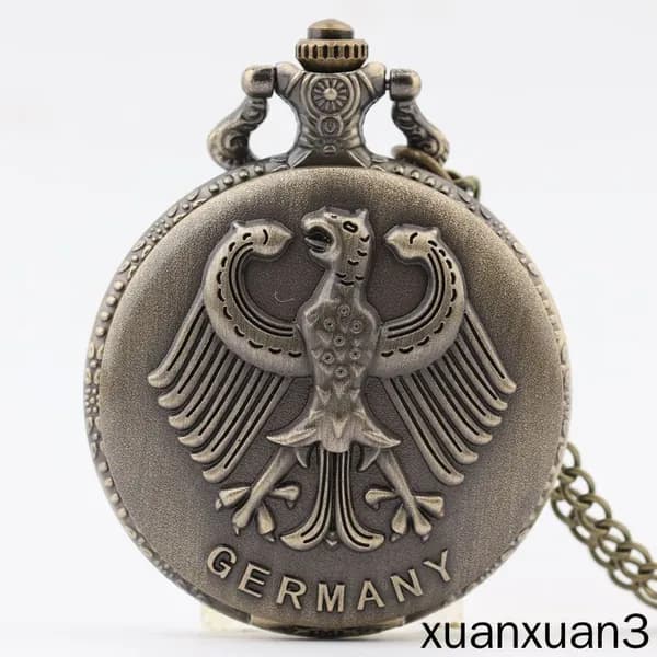 Карманные часы с орлом Replica Antique Flip (винтажные, в стиле ретро, подарок из Германии)