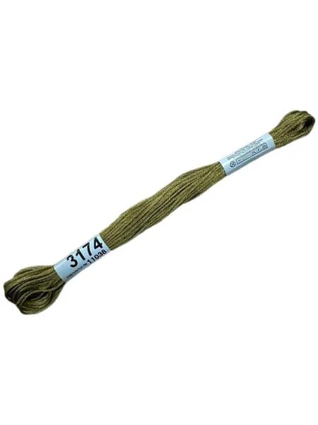 Нитки мулине для вышивания ГАММА/ GAMMA, 8 м, №3174