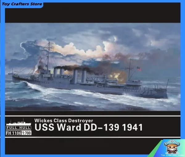 Flyhawk 1/700 FH1106 Эсминцы США Ward DD-139 1941 Модель военного корабля