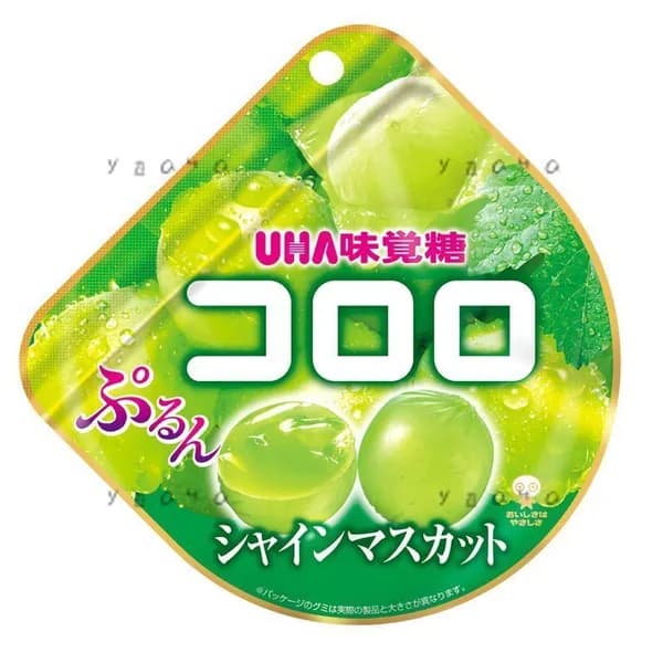 UHA Kororo жевательные конфеты со вкусом зелёного винограда, Япония, 40 г