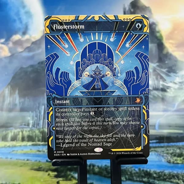 Кастомные прокси-карты Magic The Gathering, карты без фойла, выгодные скидочные цены Flusterstorm SOA #18 EN