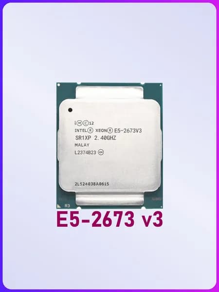 Intel Серверный процессор S2011-3 Intel Xeon E5-2673 v3 2,4-3,2GHz, 12 ядер, 24 потока, 30mb, TDP 105W, IMC 2133MHz OEM (без кулера)