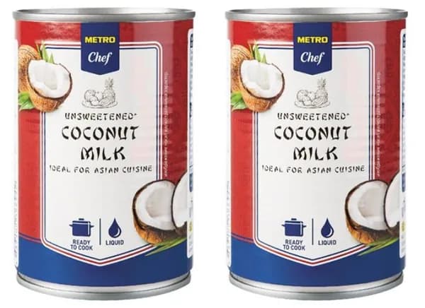 Metro Chef Кокосовое молоко Coconut Milk 17-19%, 400 мл, 2 шт