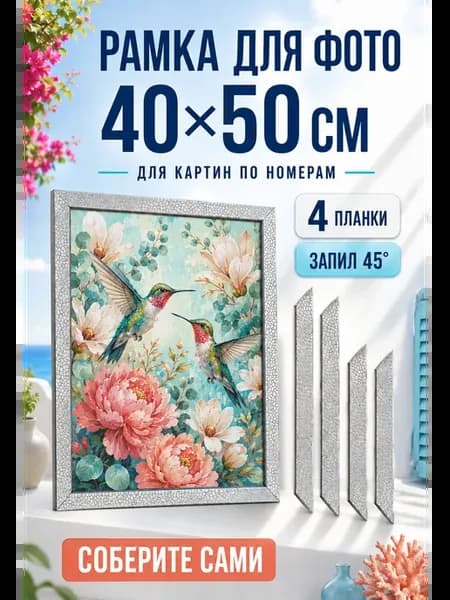 Для картины по номерам и алмазной мозаики, багет в разрезе