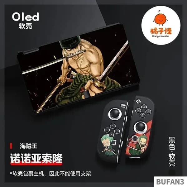 Мягкий защитный чехол TPU Ван-Пис, Луффи Зоро, для консоли Nintendo Switch OLED и Joy-Con, подарок