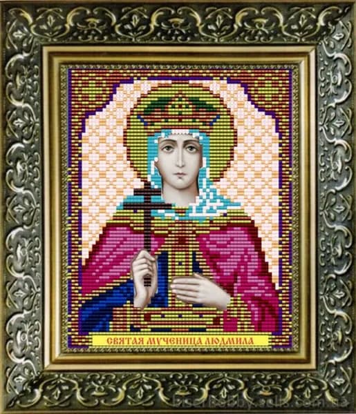 Рисунок на ткани "Св.Мученица Людмила"