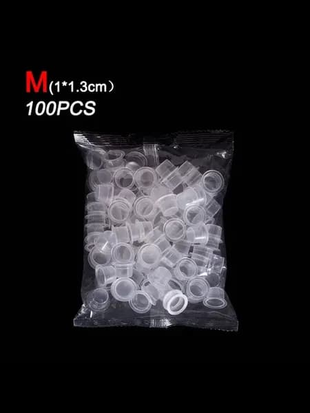 Одноразовые чашки для чернил, M-1x1.3cm, 100шт