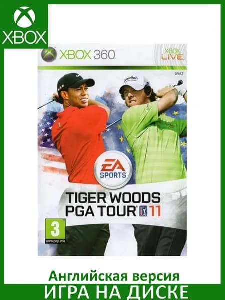 Игра Tiger Woods PGA Tour 11 Xbox 360 Диск Английская версия