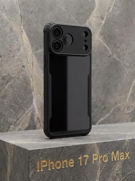 Чехол противоударный для apple iphone 17 Pro Max 4G усиленными углами , Черный