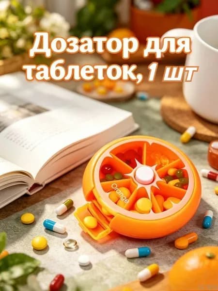 Портативная таблетница на 7 дней, водонепроницаемая, прозрачные отделения, для путешествий, 1 шт
