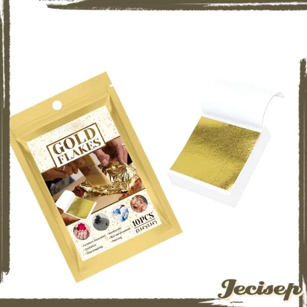 Фольга золотая, 10PCS, для создания ювелирных изделий, легкие и удобные для хранения