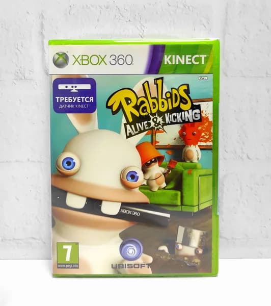 Rabbids Alive & kicking Английский язык Видеоигра на диске Xbox 360. Товар уцененный