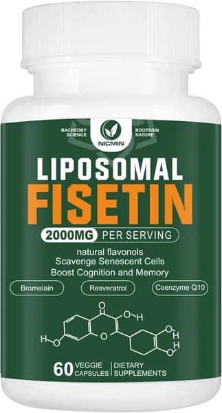 Липосомальная добавка Fisetin, 2000MG, 98% Чистые полифенолы Fisetin Антиоксиданты