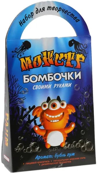 Набор для изготовления бомбочек для ванны своими руками "Монстр Раум", набор для творчества