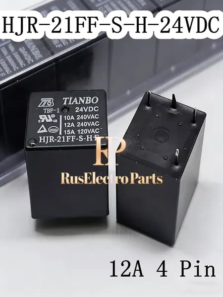 1шт Реле HJR-21FF-S-H-24VDC 4Pin