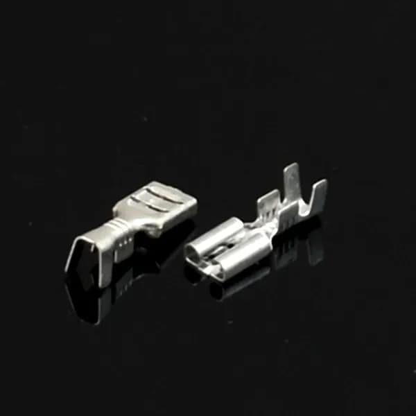Наконечник кабельный (разъемы плоские мама под двойной обжим) DJ621-D4.8A 25 штук