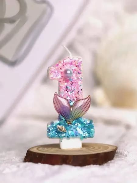 Свечи для торта цифра 1 8 см 1 шт