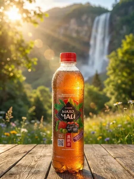 Чай холодный черный на горной воде Махо Чай Лесные Ягоды/BERDINBERG 0,5л упаковка 12 штук; Вкус и Польза/Бердинберг