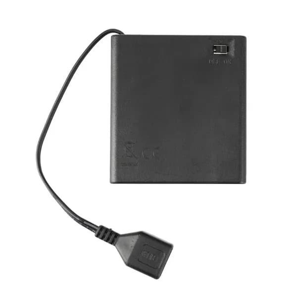 (1шт) батарейный блок USB AA 2/3/4/6/8 с переключателем крышки-4шт