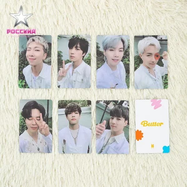 BTS Butter: Полная коллекция из одиннадцати фотокарточек из альбома Butter, официальная версия