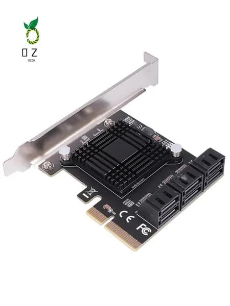 P4(O C V Q) Карта расширения SATA 3 PCI PCI-E/PCIE SATA-контроллер Multiplier SATA3 6Gbps ASMedia ASM1166 Chip совместим с HDD SSD 1X