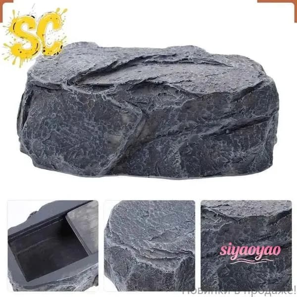 Коробка Для Ключей В Форме Камня С Тайным Отсеком Для Улицы 10.50X7.00X4.00Cm