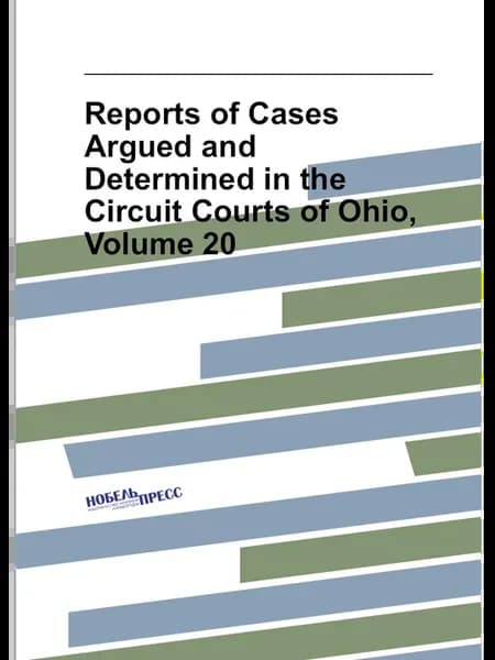 Reports of Cases Argued and Determined in the Circui