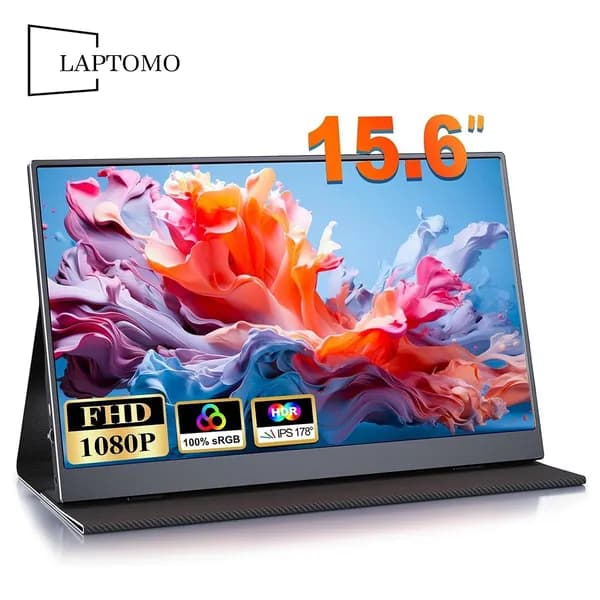 Laptomo 15.6" Монитор (156FCC), IPS, 1920x1080, 60 Гц, черный