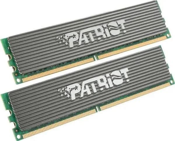 Оперативная память для компьютера Patriot DDR2 PC6400 800Mhz DDR2, 800 МГц, 2 x 2 ГБ (Модель PDC24G6400ELK)