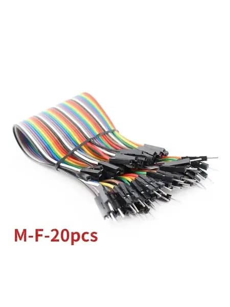 Набор перемычек Dupont 30 см, 3 вида MM, MF, FF, 20 единиц, качественный для Arduino