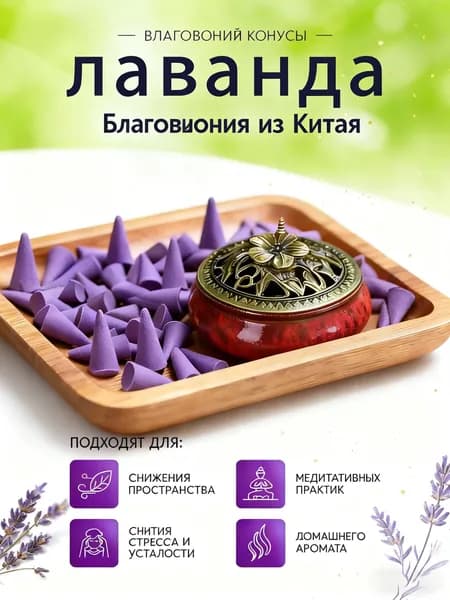 Благовония лаванда набор 60 шт.