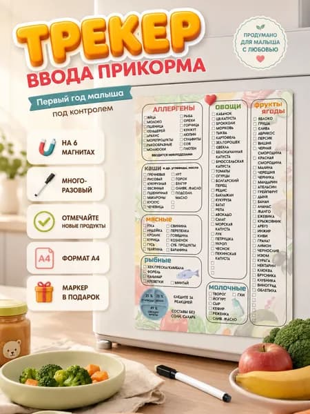 Магнитный трекер ввода прикорма для малышей / планер по прикорму /