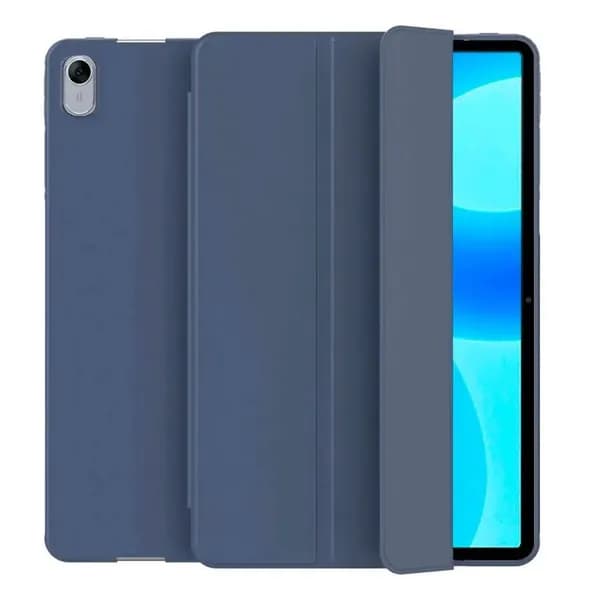 Чехол для планшета Huawei MatePad 11.5 2025/ 2023 дюйма (BTK-W09/AL09), из мягкого силикона, трансформируется в подставку (дымчато-фиолетовый)