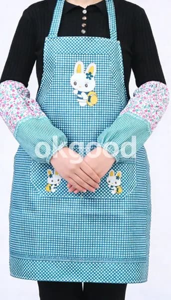 Фартук кухонный  2шт, зелёный