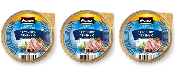 Hame Паштет с индейкой , ламистер , 100 г , 3 штуки