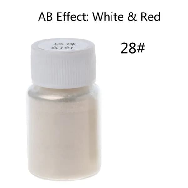 (1 флакон) Полноцветная перламутровая пудра (в конце)-28# pearl magic red bwyc