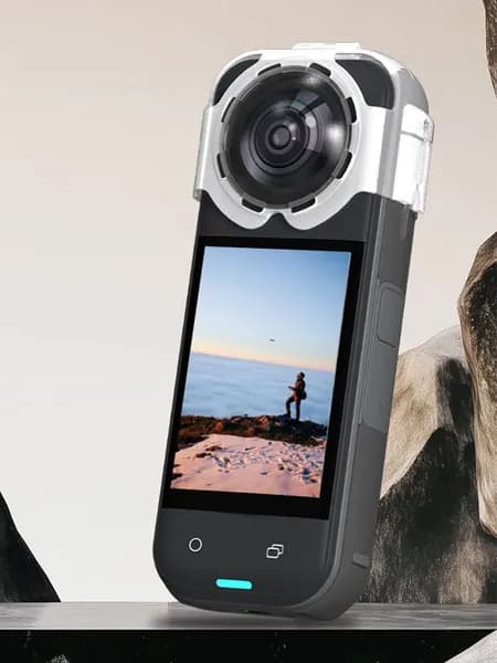 Защитная противотуманная крышка для объектива Insta360 X5 с быстросъёмным креплением