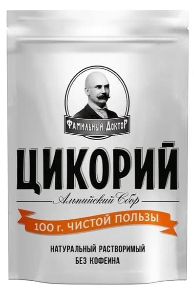Фамильный Доктор Цикорий натуральный Альпийский сбор, растворимый, 100 г