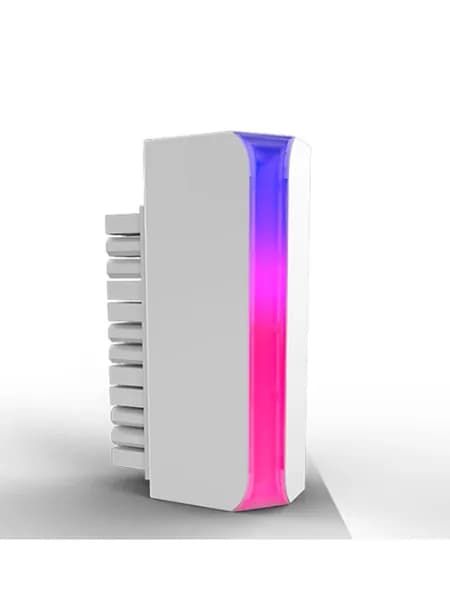 угловой переходник ATX 24 pin для материнской платы угол 90 градусов с ARGB подсветкой 5v3pin белый
